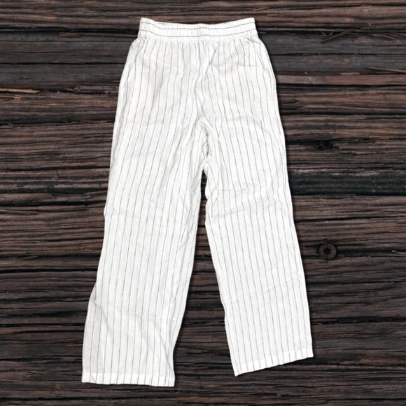 Sanctuary White Striped Wide Leg Pants - Picture 1 of 4